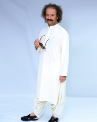 Off-White Kameez Shalwar Wash n Wear