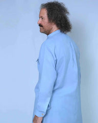 Soft Blue Kameez Shalwar Cotton