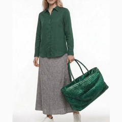 Artisan Weave Oversized Tote