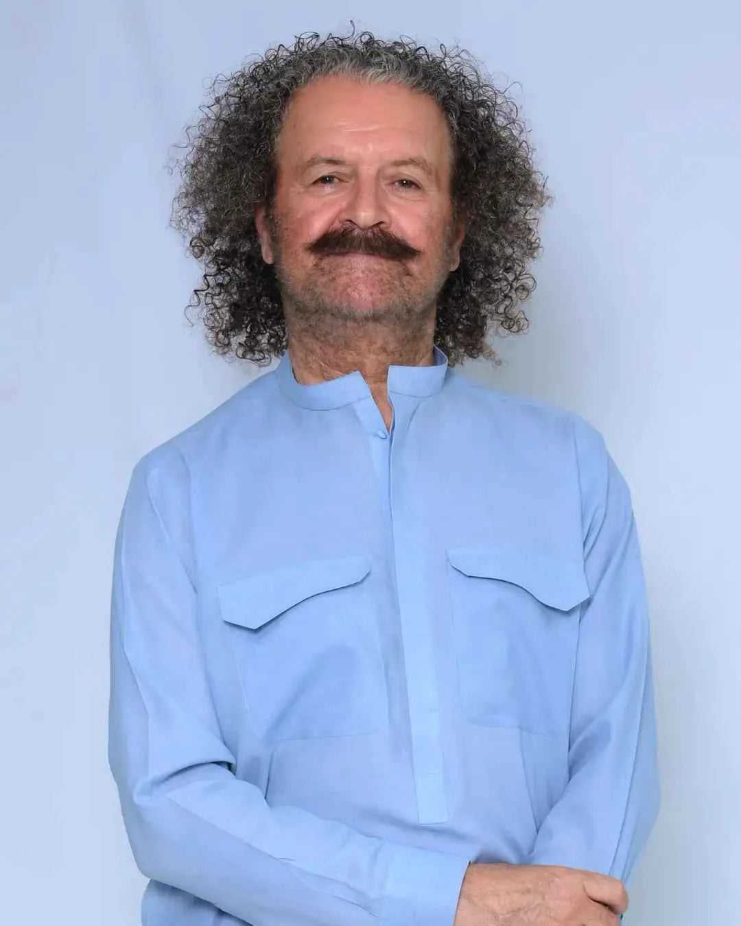 Soft Blue Kameez Shalwar Cotton