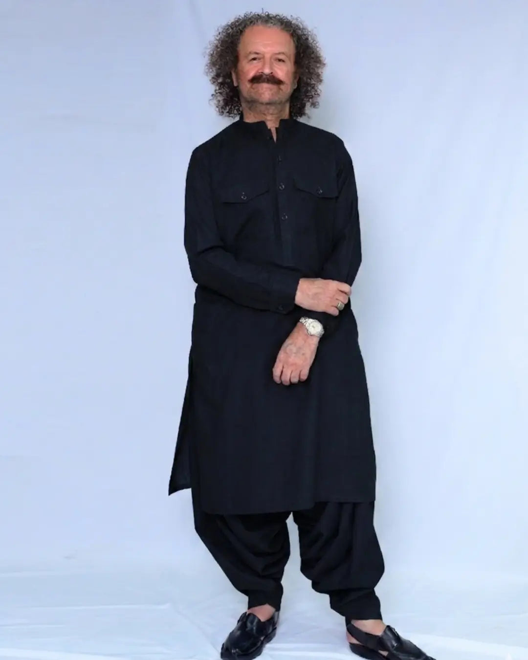 Black Kameez Shalwar Wash n Wear